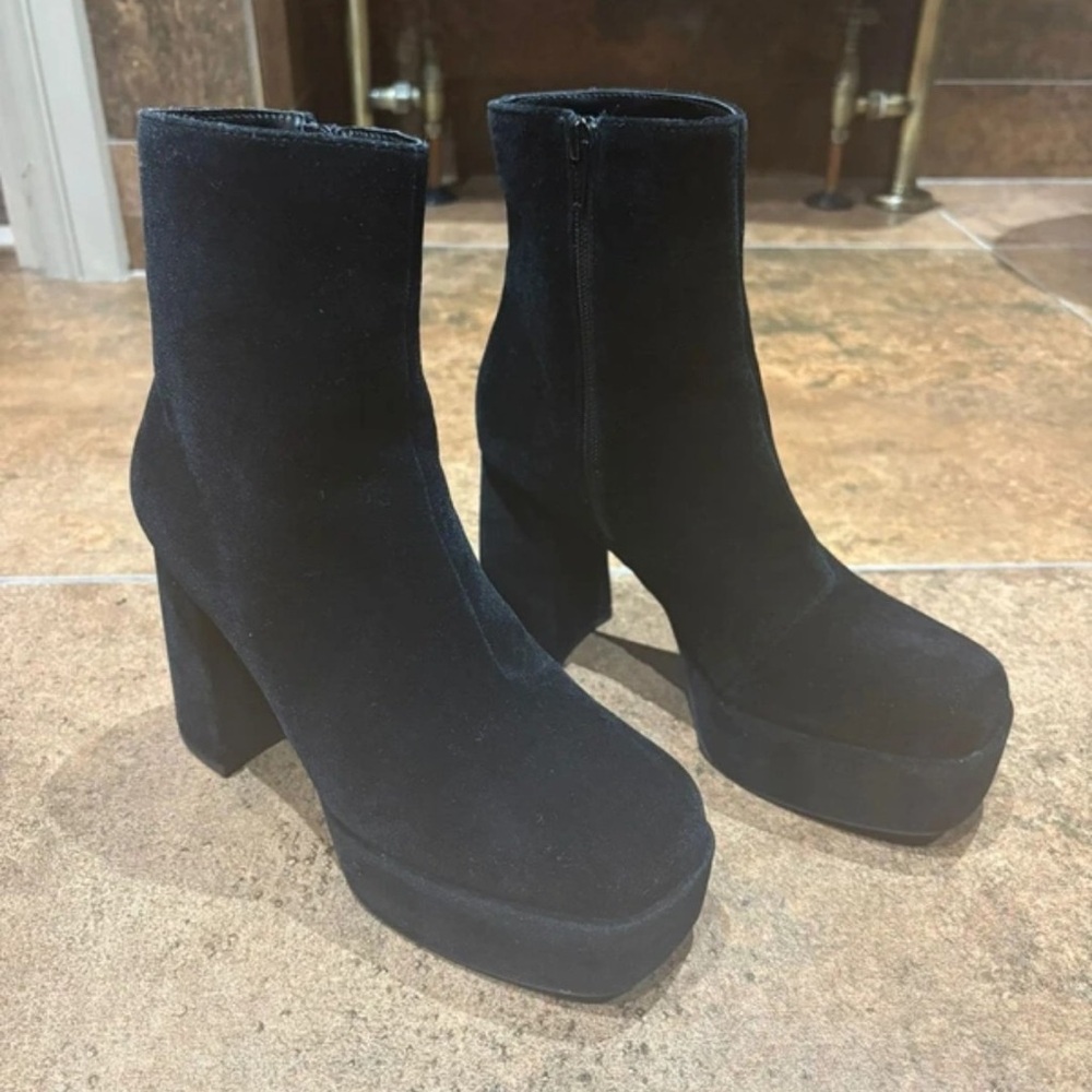 Next Midnight Black Heeled Boots